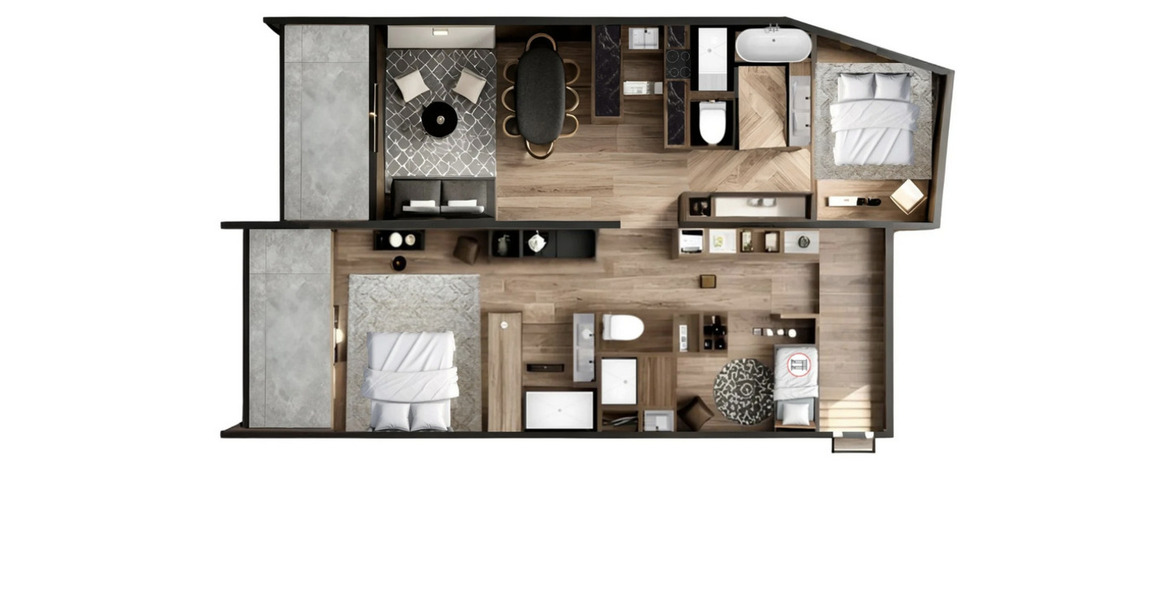 Appartement à louer à Bellecote Courchevel 1850