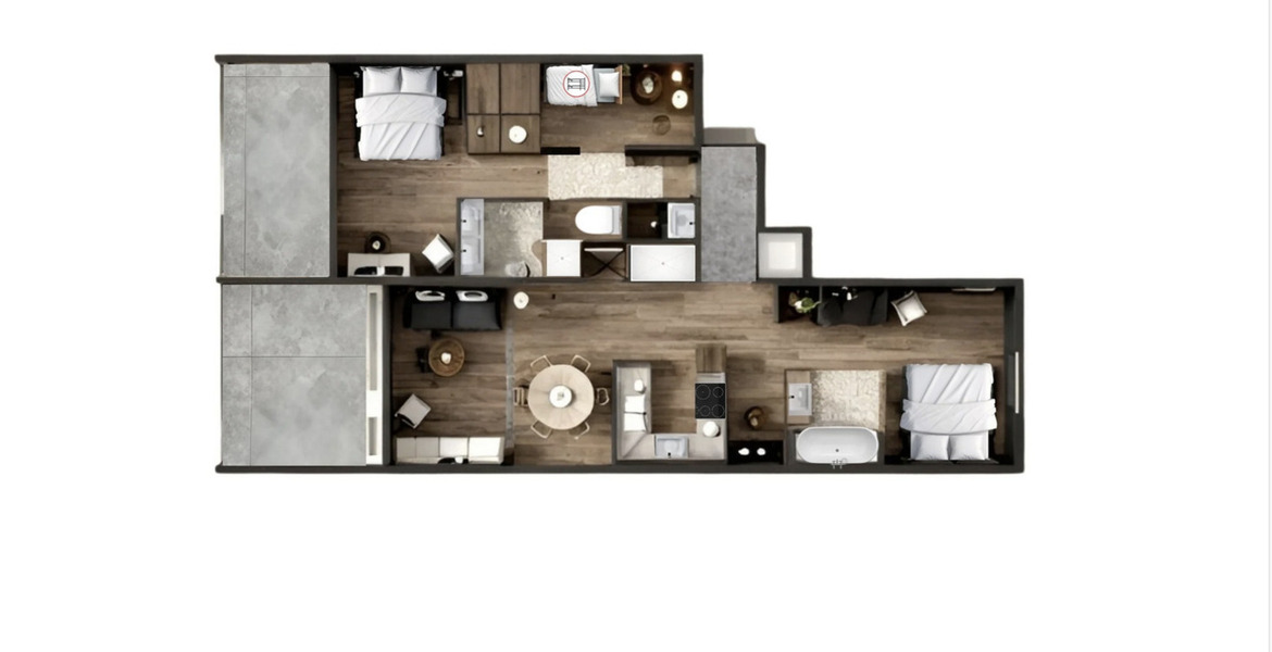 Апартамент в аренду на Белькоте Куршевель 1850