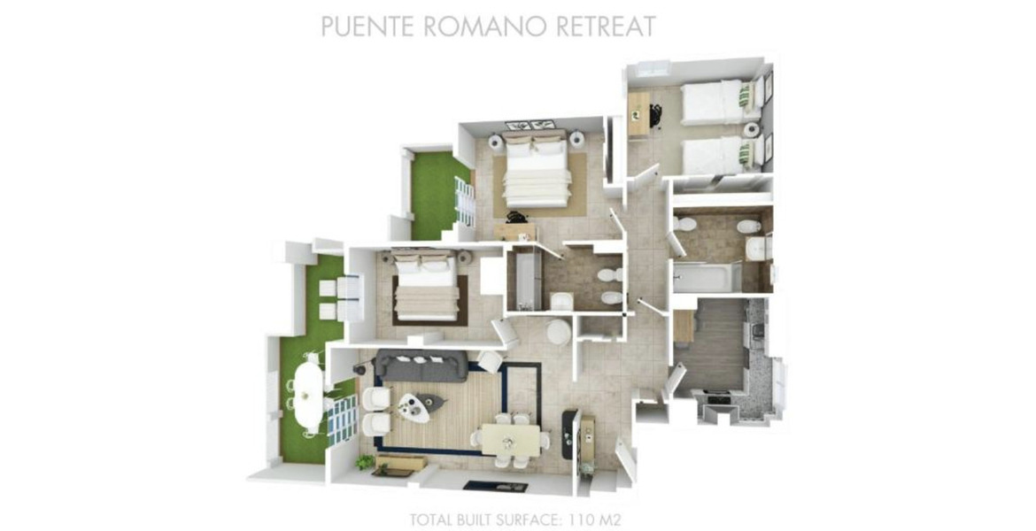 Апартамент в аренду в Марбелья