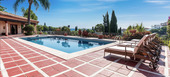 Villa con vistas al mar en alquiler en Estepona 