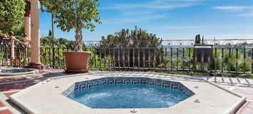 Villa con vistas al mar en alquiler en Estepona 