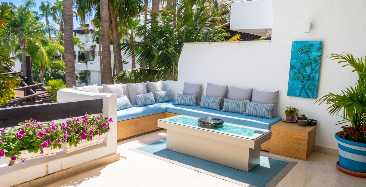 Apartment for rent in Marina Puente Romano Japanese Garden