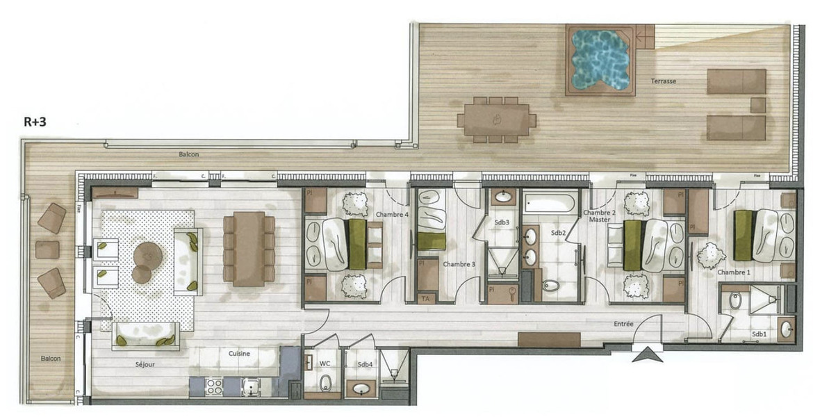 Appartement à louer à Courchevel Moriond (Courchevel 1650)