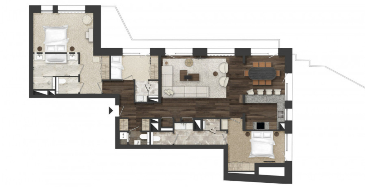 Departamento en renta en Courchevel 1850
