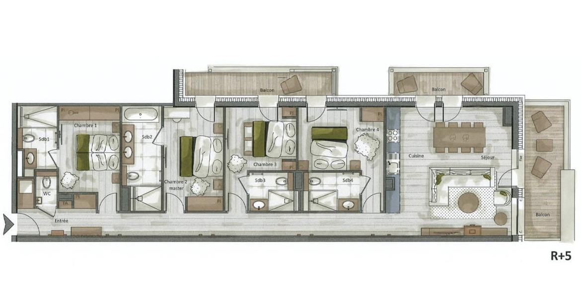 Apartment for rent in Courchevel 1650