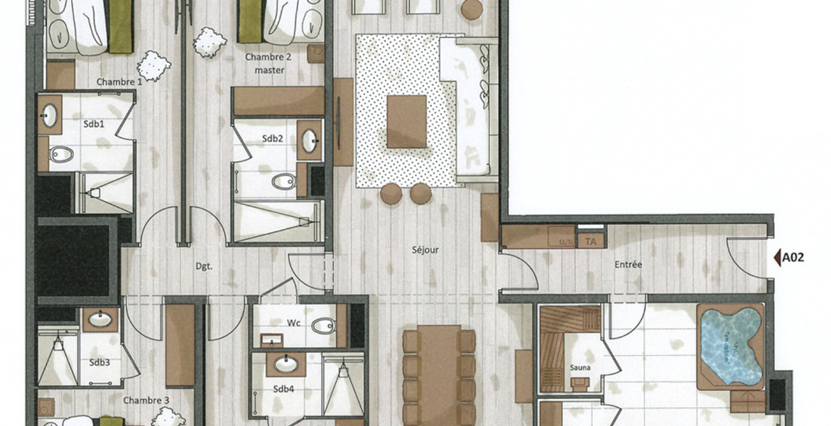 Apartment for rent in Courchevel 1650
