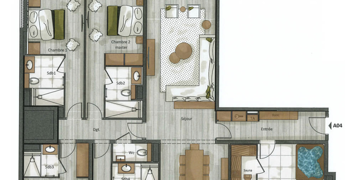 Apartment for rent in Courchevel 1650