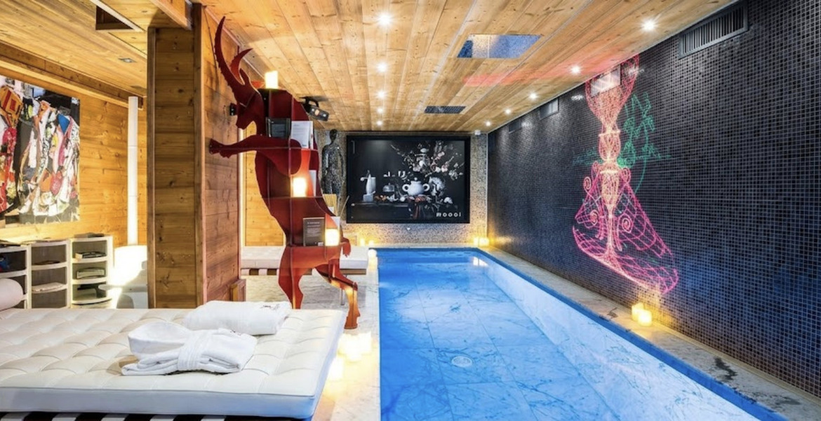 Moderna suite de un dormitorio en Courchevel 1850