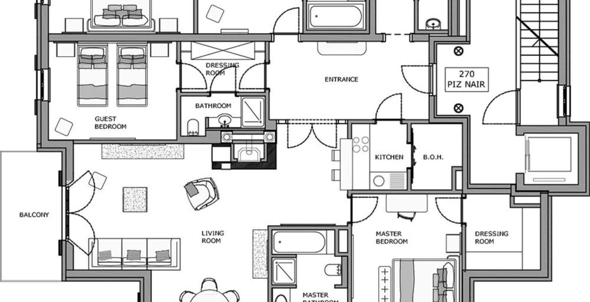 Apartment for rent in Sankt Moritz ski in ski out