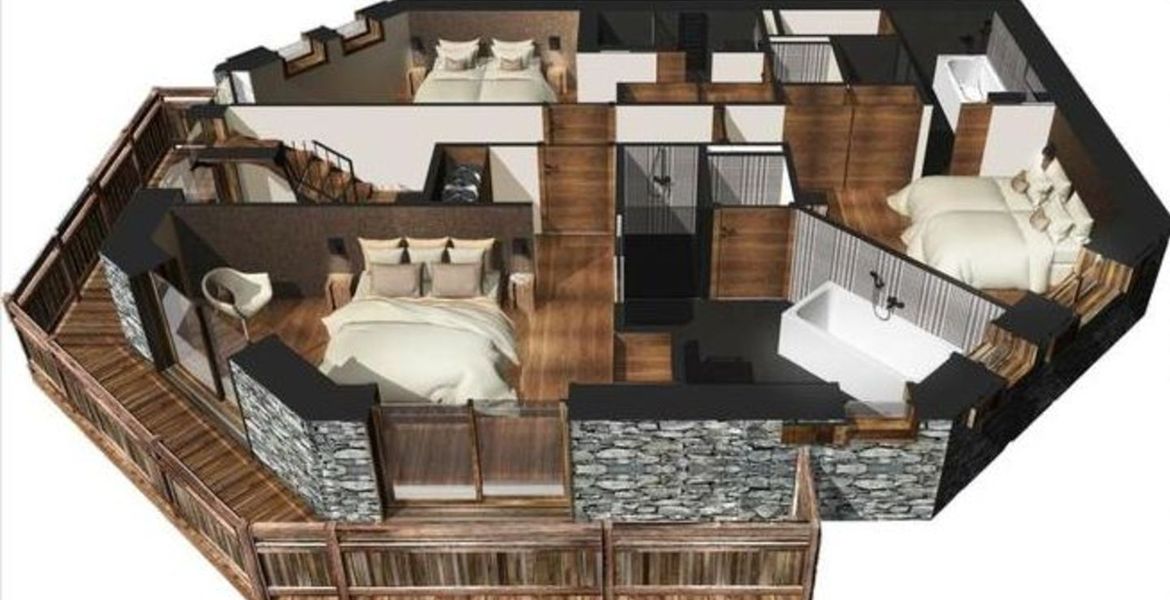 Location de chalet de luxe à Courchevel 1550 Village