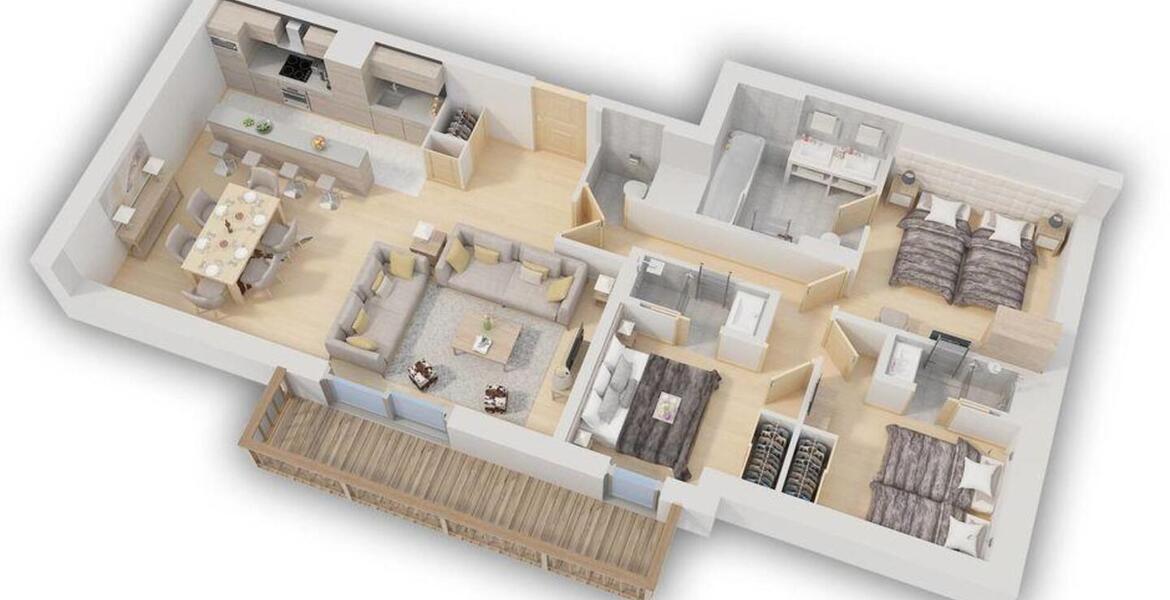 Apartamento en alquiler dentro de una nueva residencia 