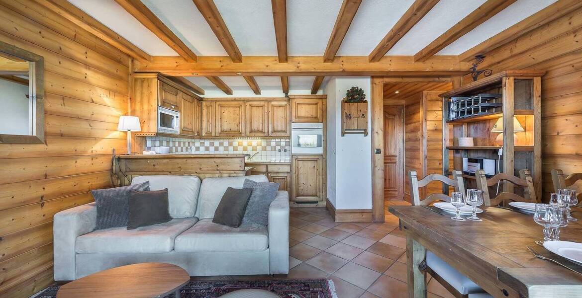 Appartement de style alpin situé à Pralong, Courchevel 1850 