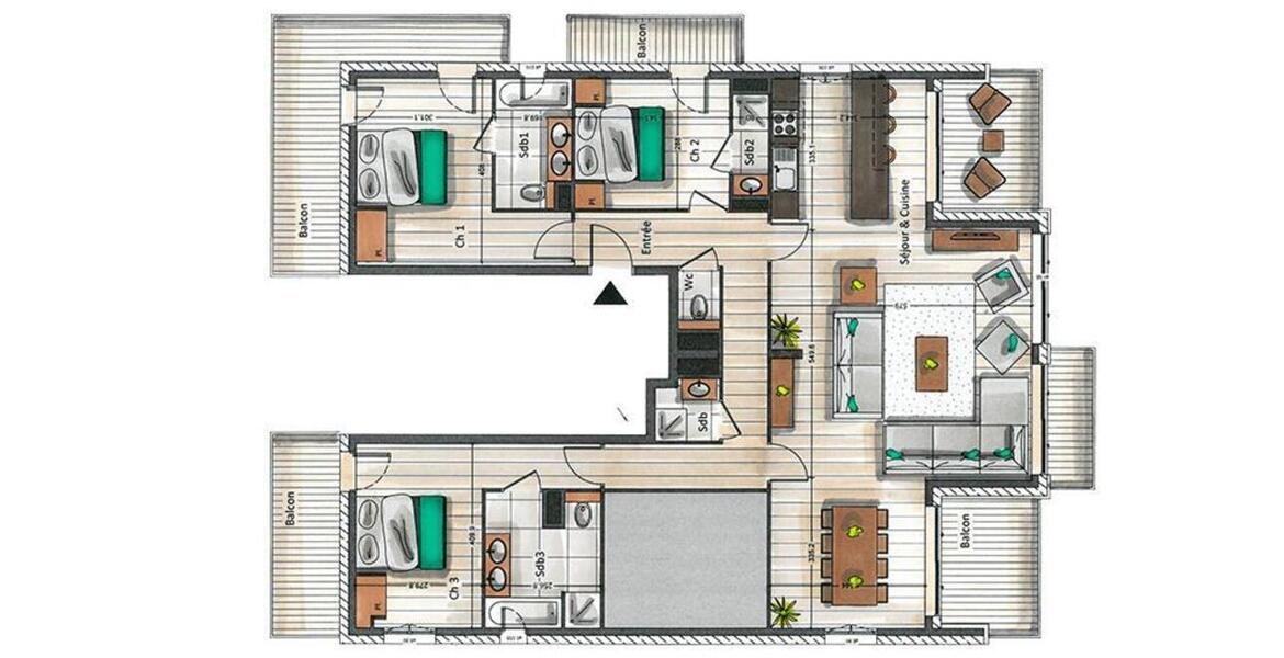 Apartamento Courchevel 1650 Aspen Lodge residencia