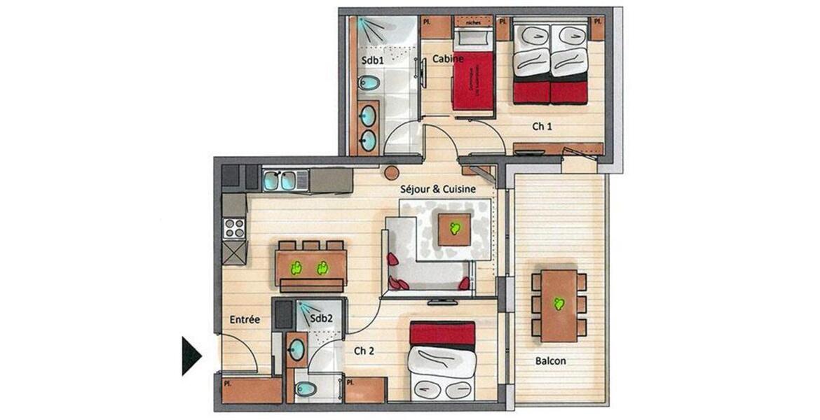 Appartement à louer à Courchevel 1650 Moriond