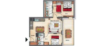 Appartement à louer à Courchevel 1650 Moriond