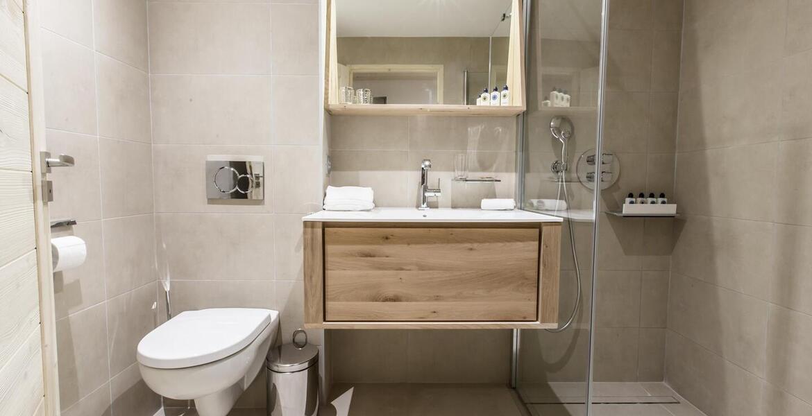 El apartamento, ubicado en la Residencia en alquiler Moriond