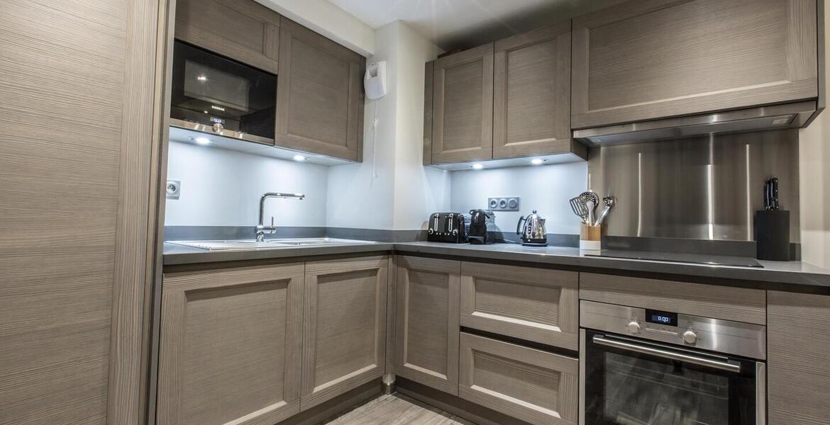 El apartamento, ubicado en la Residencia en alquiler Moriond