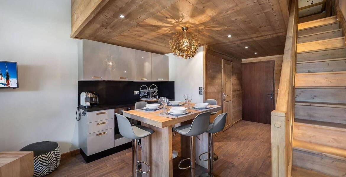 Appartement T2 en duplex à louer à Val d'Isère de 36m² 