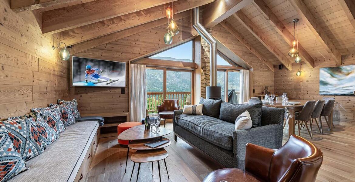 A louer chalet à Méribel de 195 m² et 5 chambres