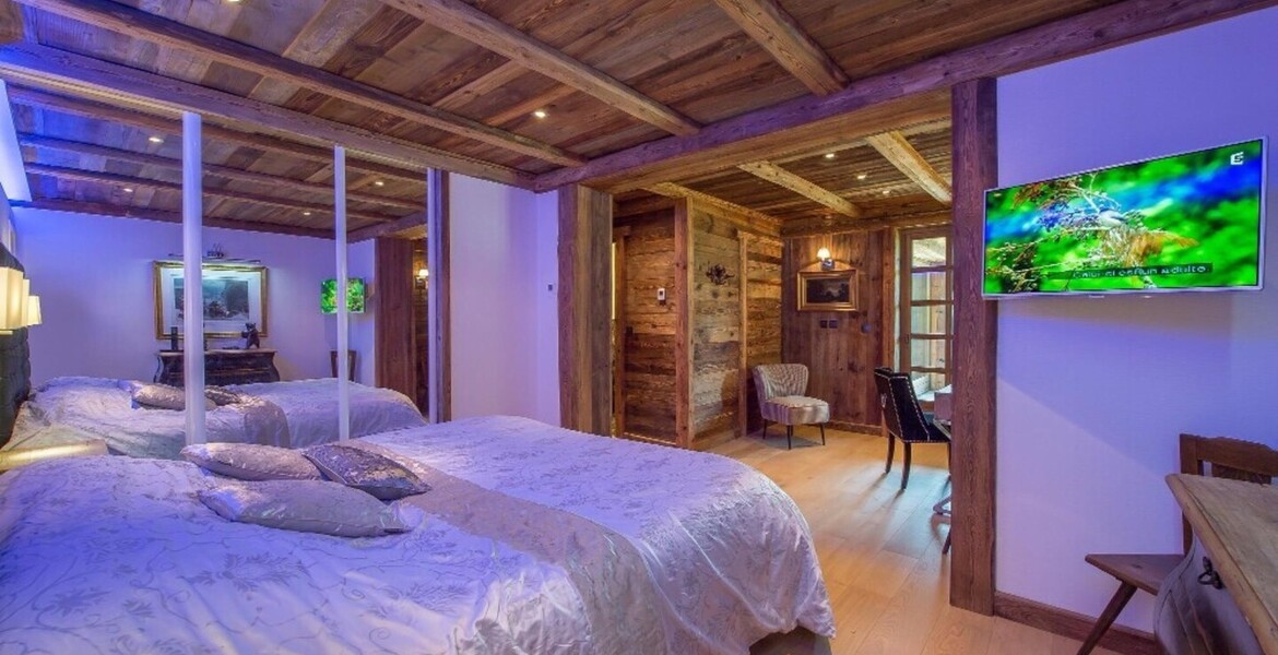 Chalet à Megève Alpes France 13 personnes 7 chambres