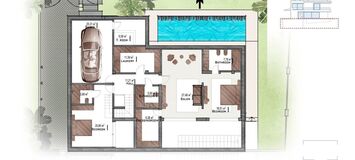 Villa moderna de 4 dormitorios en Río Verde con piscina