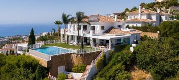 Villa à Marbella avec vue imprenable sur la mer