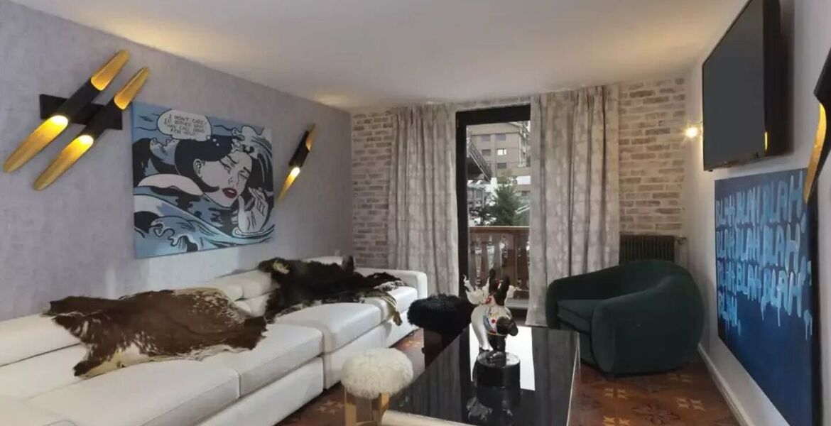 Elegante suite de un dormitorio en Courchevel