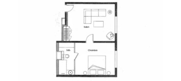 Elegante suite de un dormitorio en Courchevel