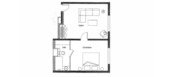 Elegante suite de un dormitorio en Courchevel