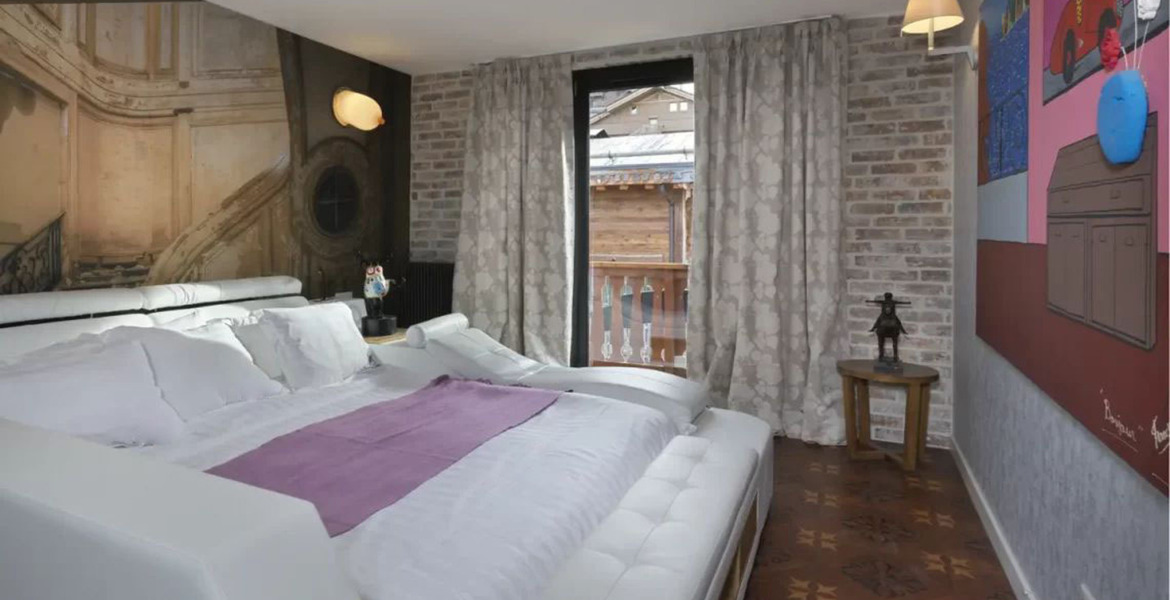 Elegante suite de un dormitorio en Courchevel