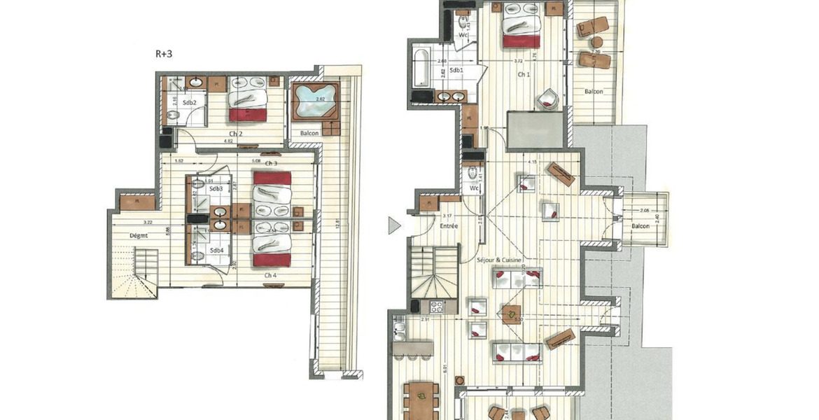 Пентхаус в Куршевеле 1650 Moriond