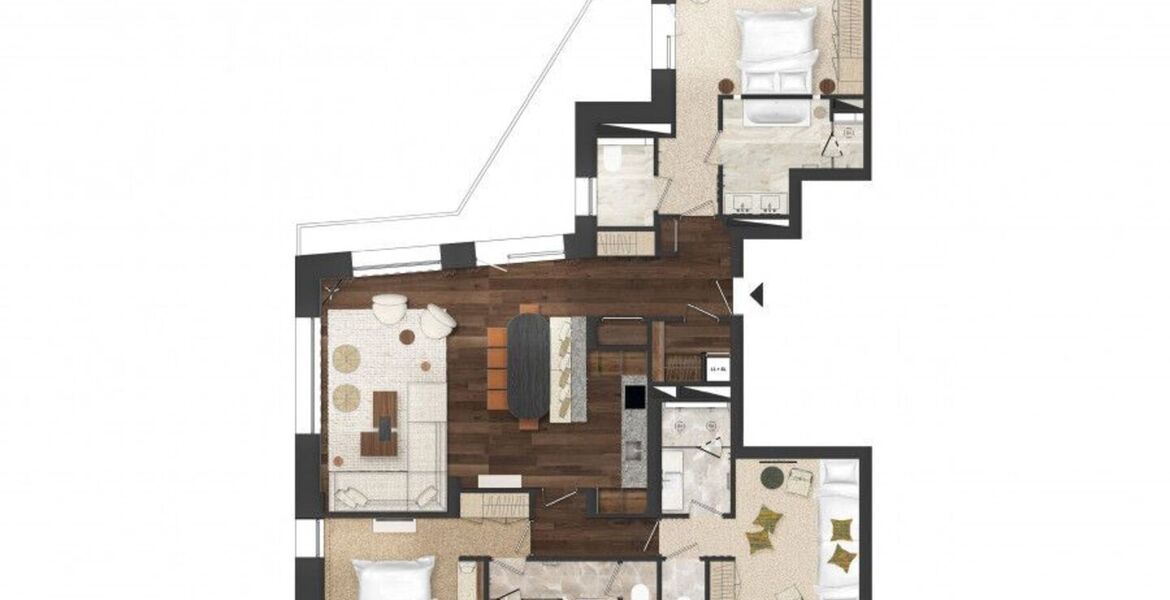 Apartamento en alquiler en Courchevel 1850