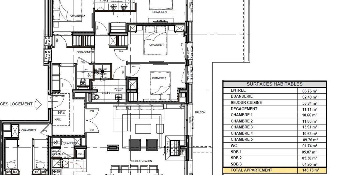 Apartment for rent in Meribel