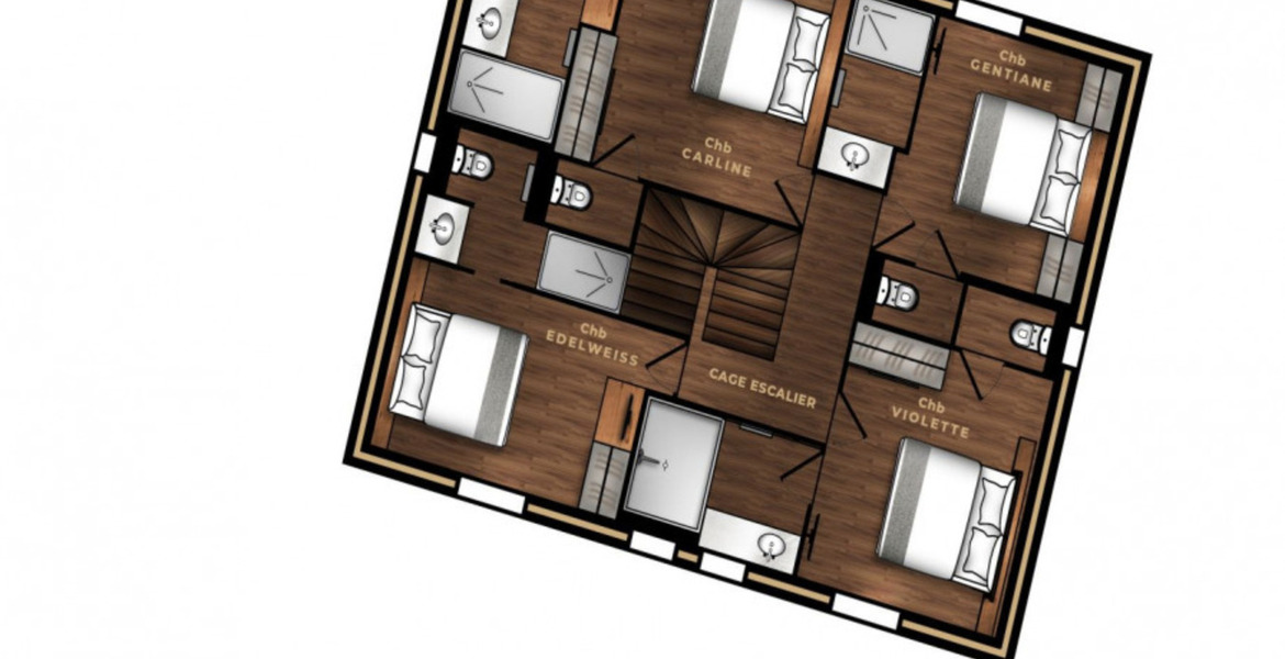 Chalet for rent in Courchevel 1300 Le Praz