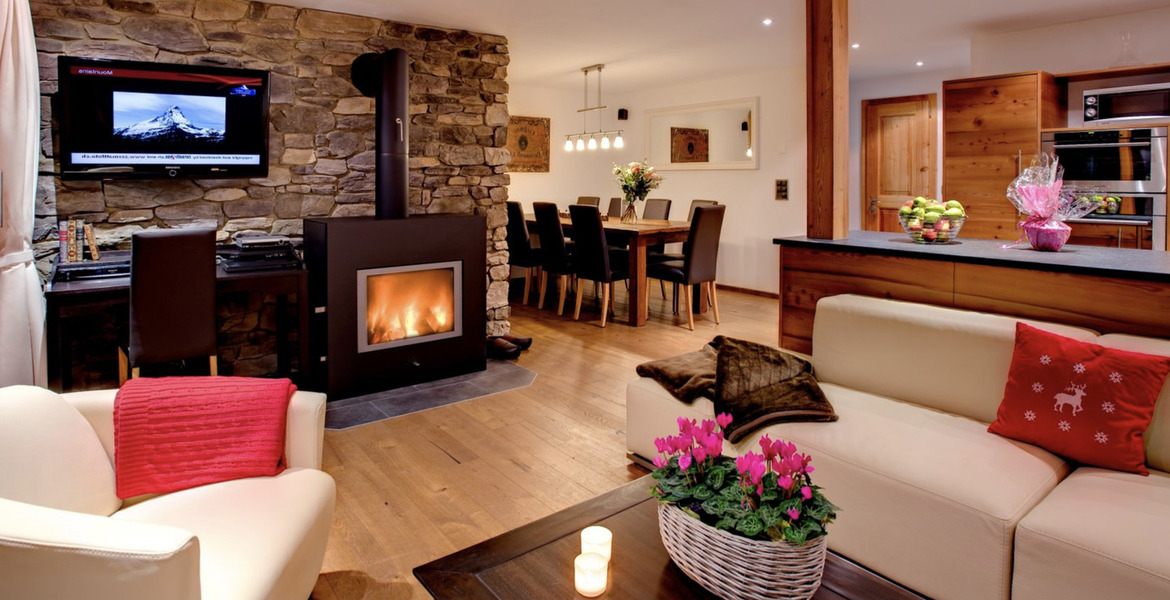 Chalet de luxe à Zermatt avec vue imprenable et jacuzzi