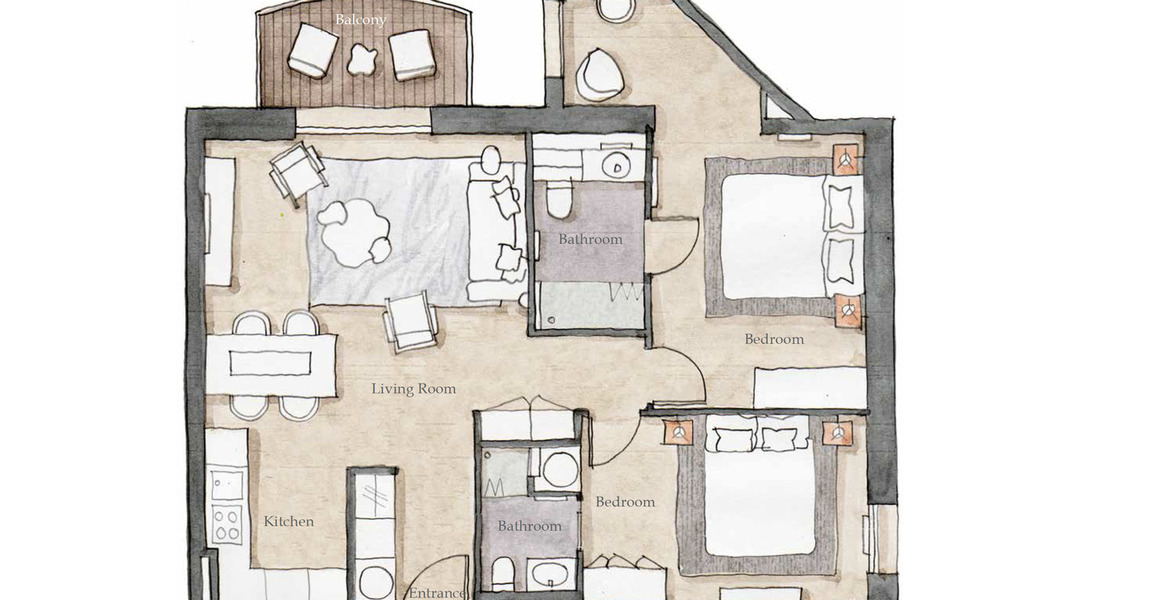 Apartamento en alquiler en Courchevel 1850