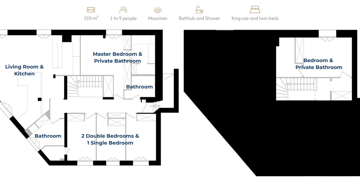 Шале в аренду в  Куршевель 1850 Сервис Отеля