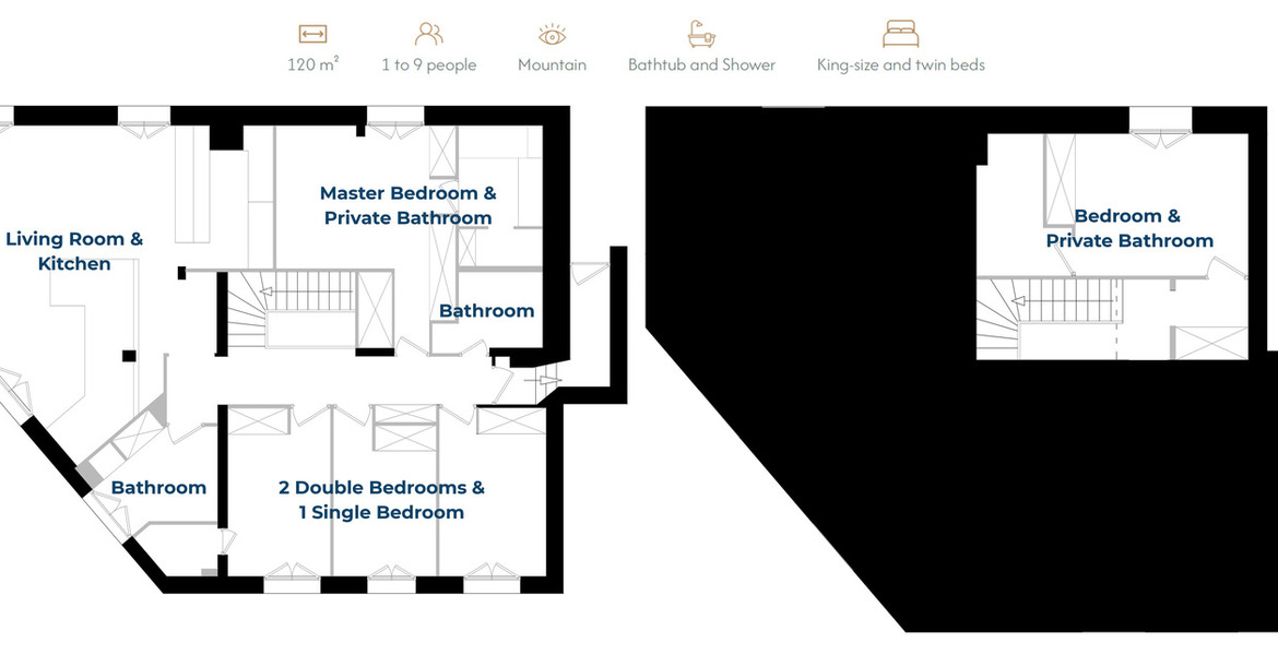 Шале в аренду в  Куршевель 1850 Сервис Отеля