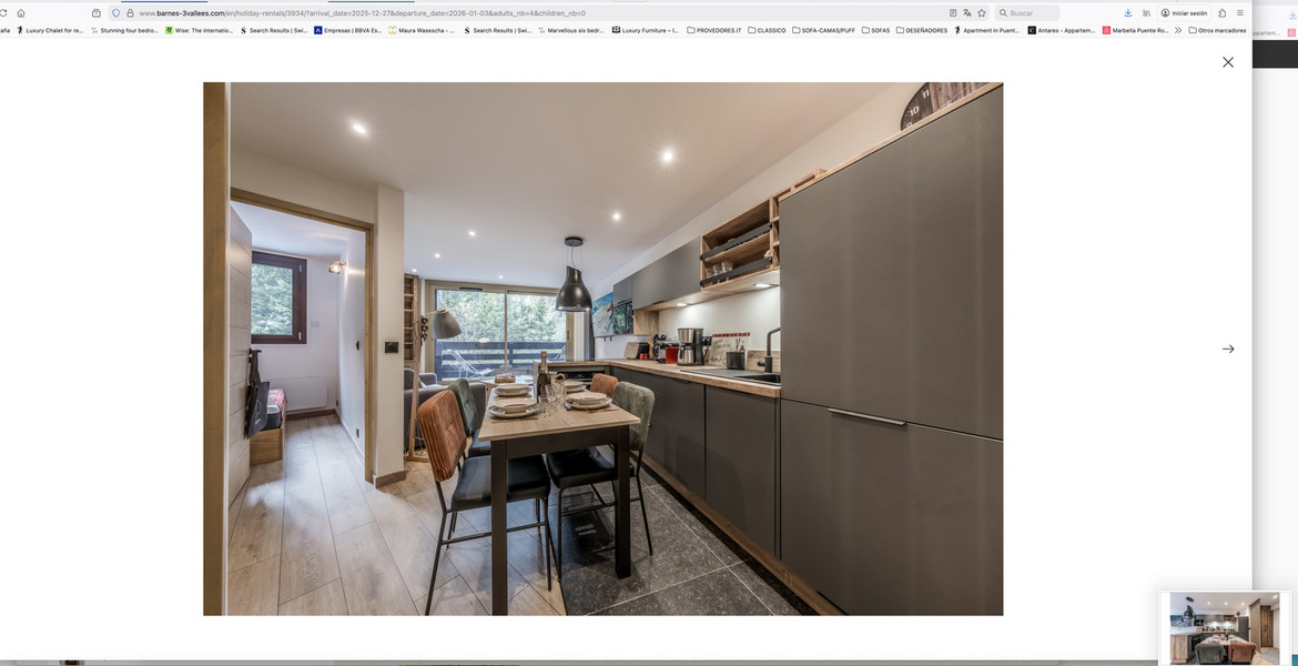 Apartment for rent in Courchevel 1850 Jardin Alpin