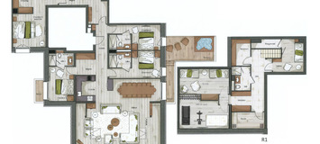 Двухуровневая квартира на аренду в Мерибеле