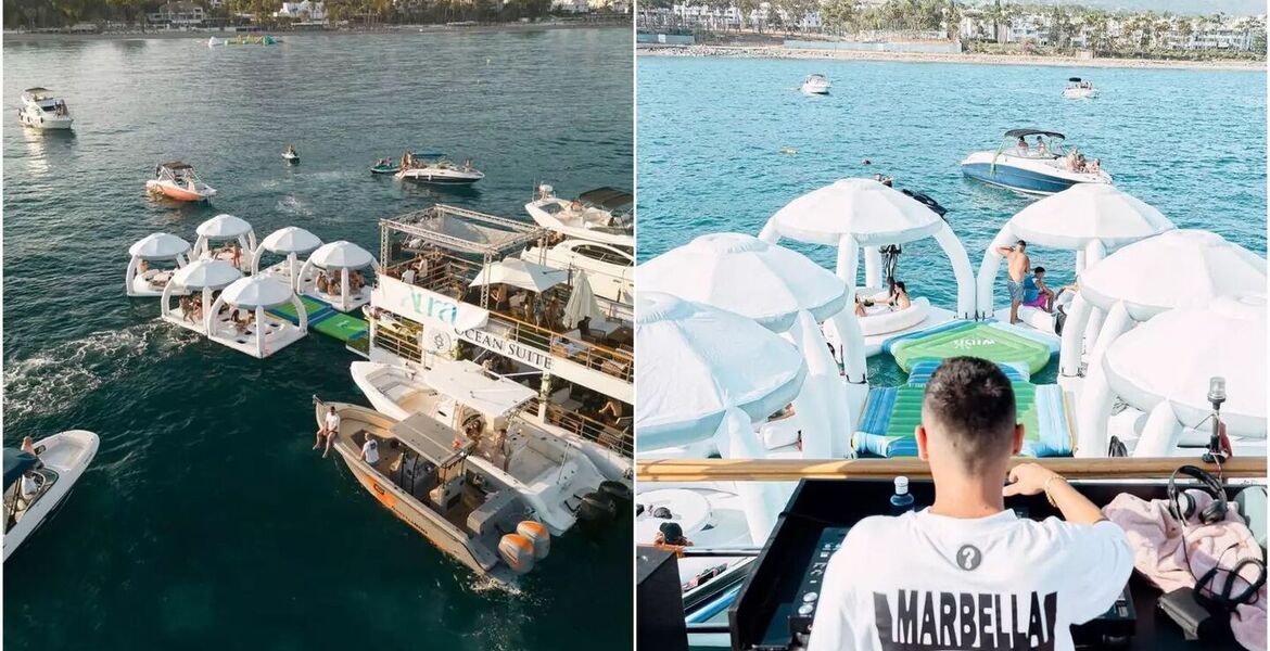 Fiesta en Yate en Marbella