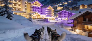 Частное ночное катание на собачьих упряжках в Куршевеле