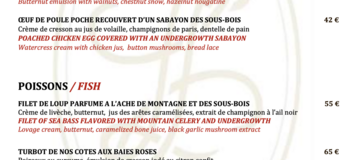 La Table du Lana Courchevel 1850