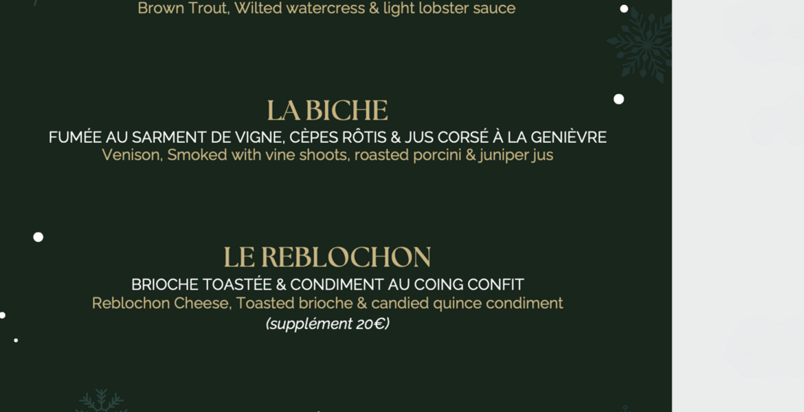 Ресторан Le Chalet de Pierres