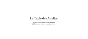 Restaurant La Table des Airelles Courchevel