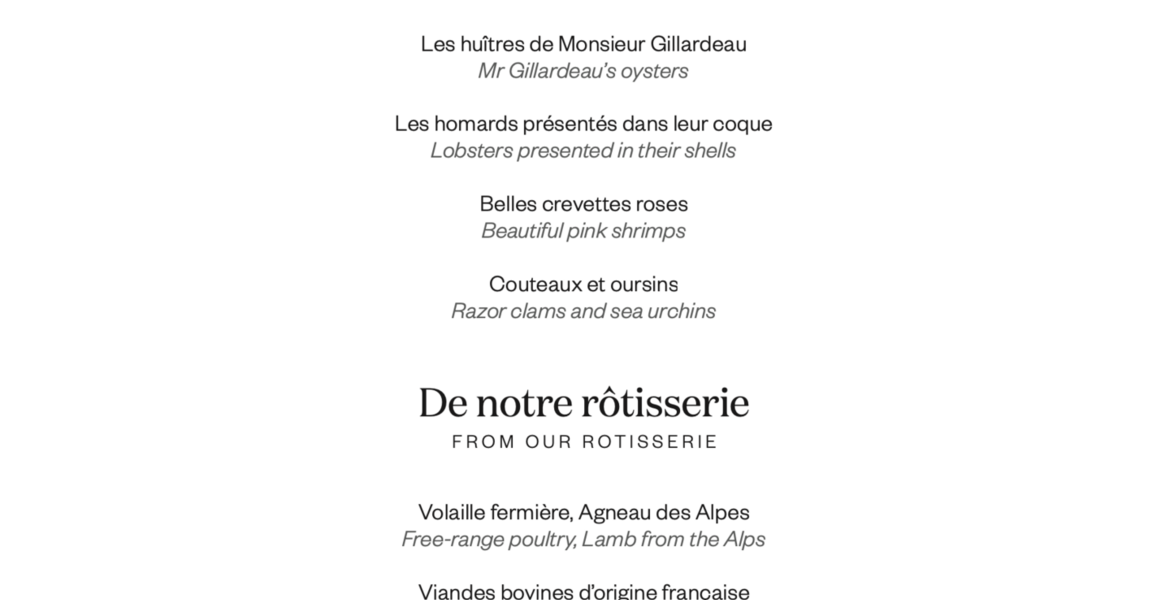 Restaurant La Table des Airelles Courchevel