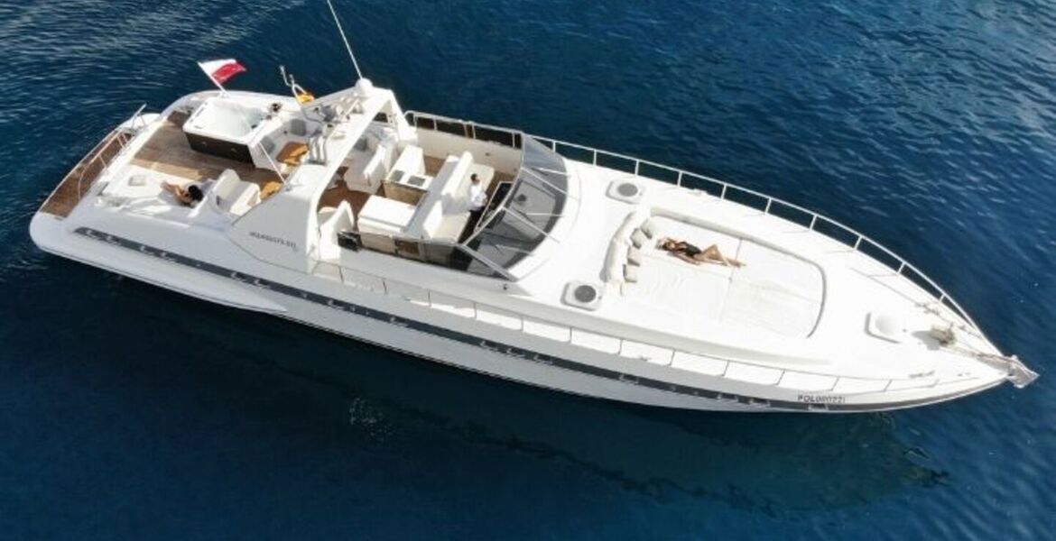 Yacht Mangusta 80 à louer à Marbella, Puente Banus. 